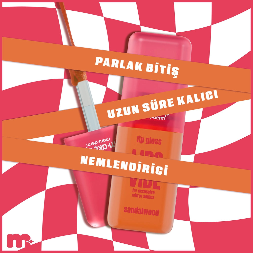 Maruderm Make Up Lips Vibe Lip Gloss Sandalwood