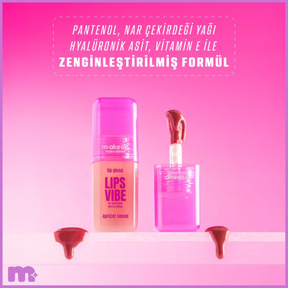 Maruderm Make Up Lips Vibe Lip Gloss Apricot Sense