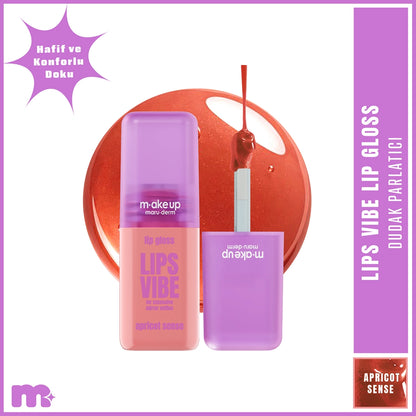 Maruderm Make Up Lips Vibe Lip Gloss Apricot Sense