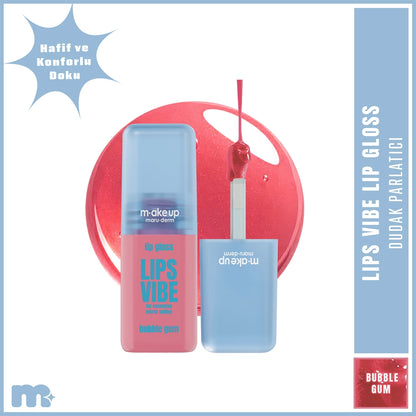 Maruderm Make Up Lips Vibe Lip Gloss Bubble Gum