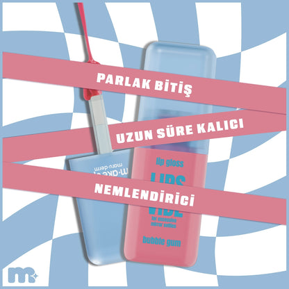 Maruderm Make Up Lips Vibe Lip Gloss Bubble Gum