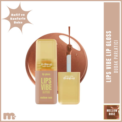 Maruderm Make Up Lips Vibe Lip Gloss Mellow Rose