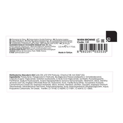 Maruderm Make Up Plumping Bitter Sweet Lip Gloss Warm Brownie