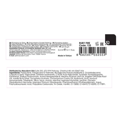 Maruderm Make Up Plumping Bitter Sweet Lip Gloss Ruby Fire