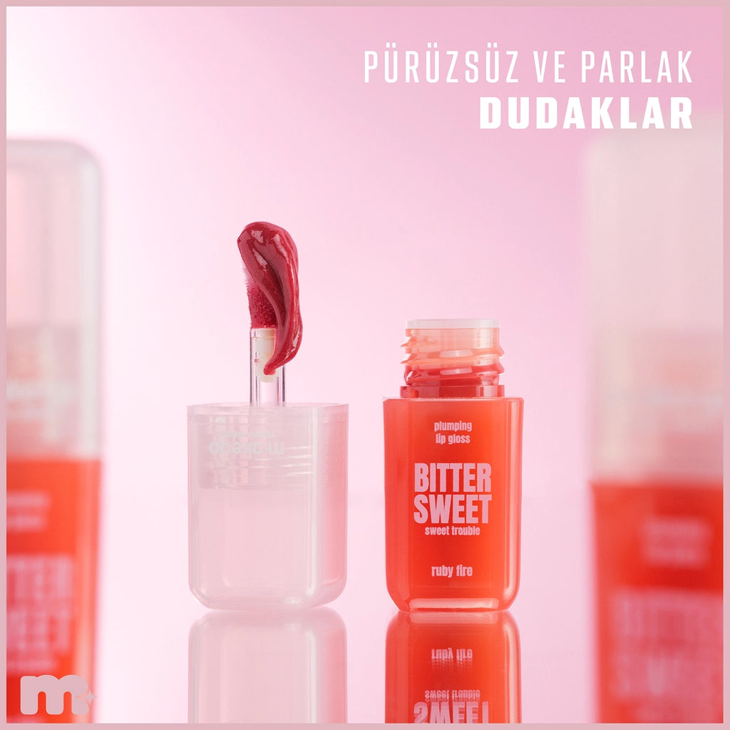 Maruderm Make Up Plumping Bitter Sweet Lip Gloss Ruby Fire