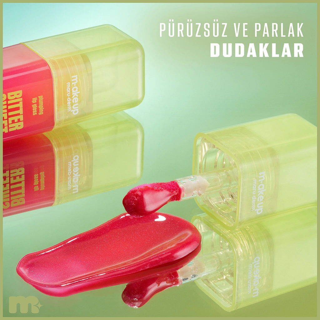 Maruderm Make Up Plumping Bitter Sweet Lip Gloss Redberry