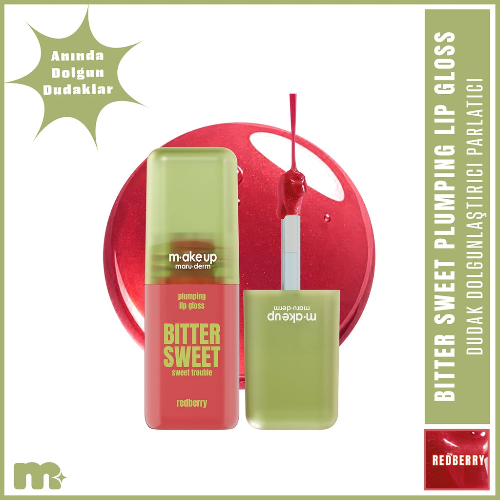 Maruderm Make Up Plumping Bitter Sweet Lip Gloss Ruby Fire
