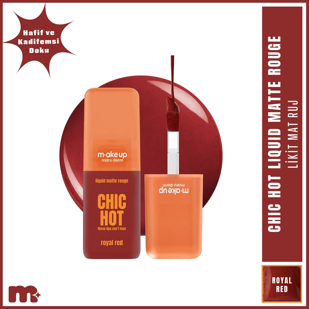 Maruderm Make Up Chic Hot Liquid Matte Lipstick Dusky Pink