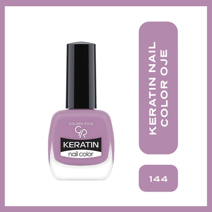 Golden Rose Keratin Nail Color Nail Polish Transparent
