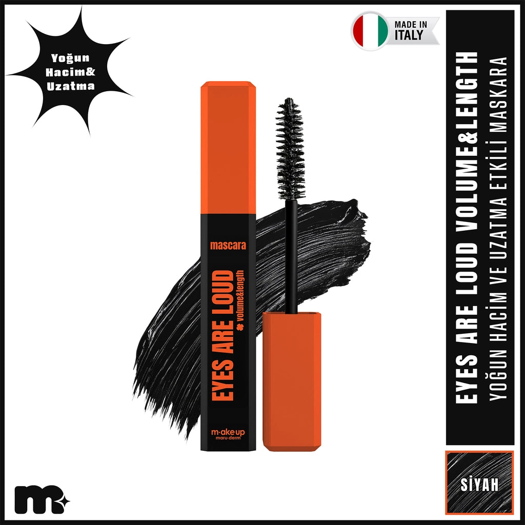 Maruderm Make Up Eyes Are Loud Mascara Volume &amp; Lenght (Black)