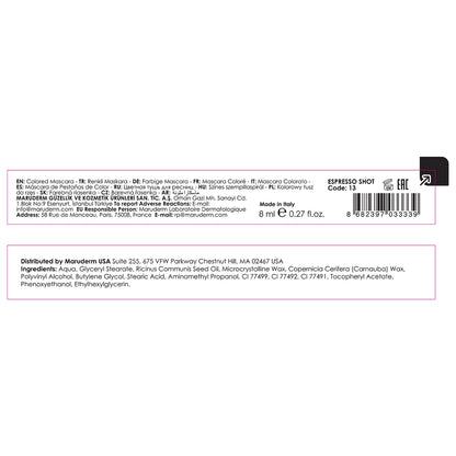 Maruderm Make Up Eyes Are Bold Colored Mascara Espresso Shot (Brown)