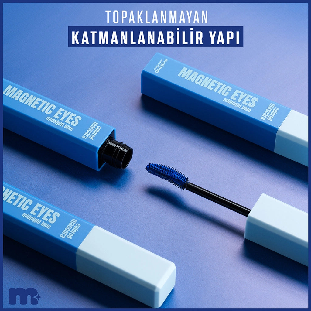 Maruderm Make Up Magnetic Eyes Colorful Mascara Midnight Blue