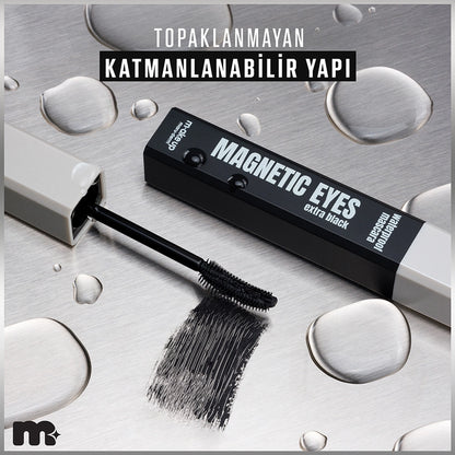 Maruderm Make Up Magnetic Eyes Waterproof Mascara (Extra Black)