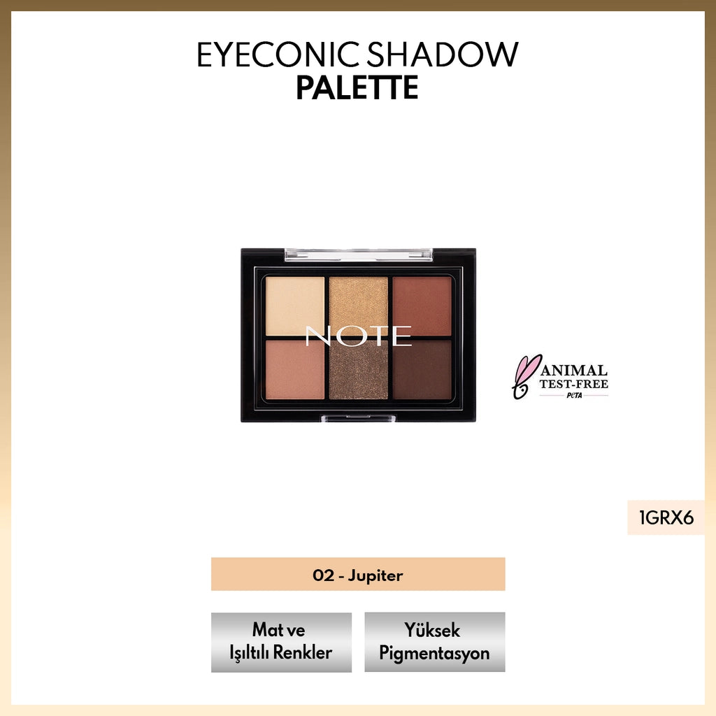 Note Eyeconic Shadow Palette Eyeshadow Palette 03 Mars