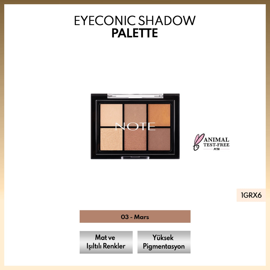 Note Eyeconic Shadow Palette Eyeshadow Palette 03 Mars