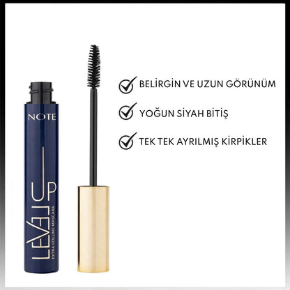 Note Level Up Extra Volume Mascara Black