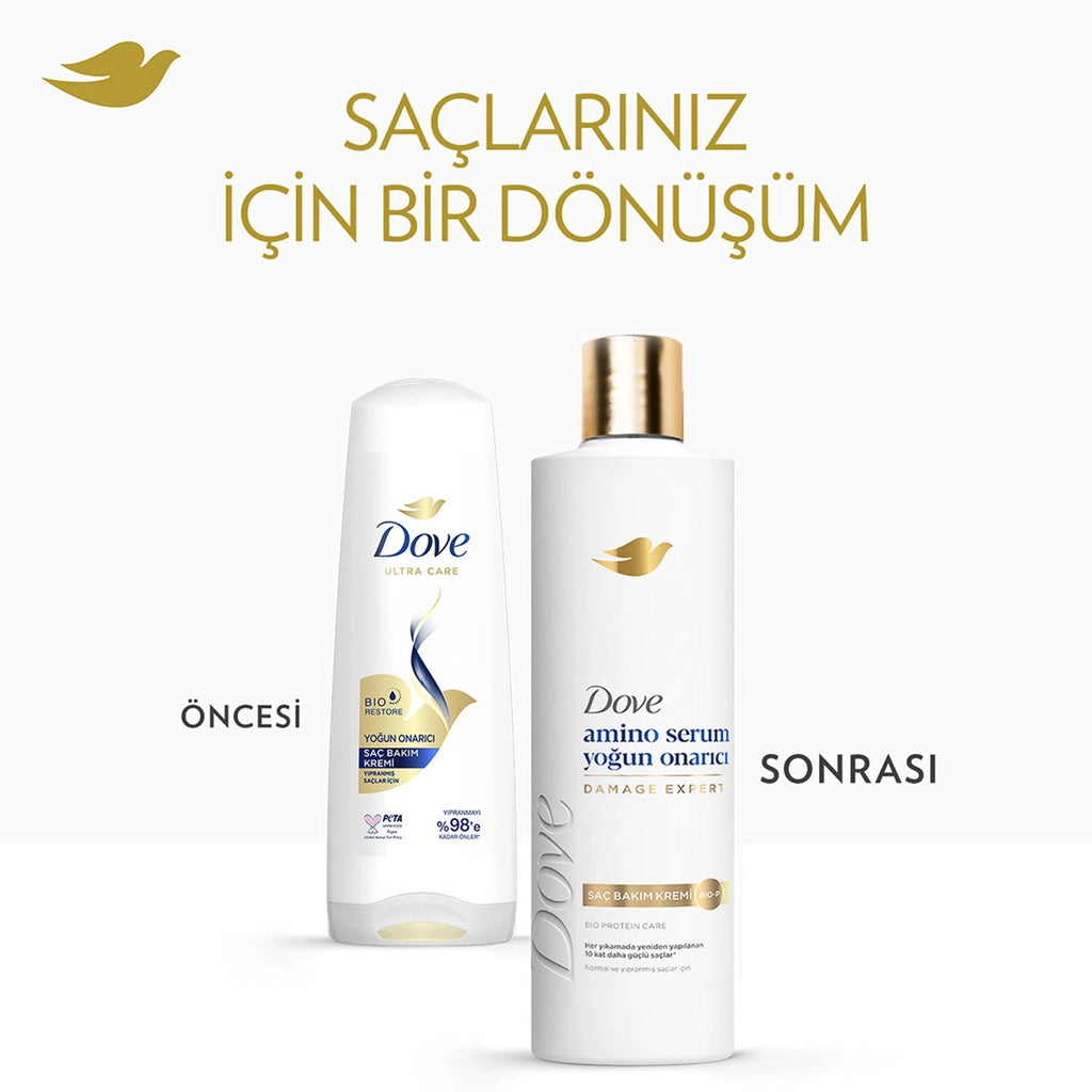 Dove Amino Serum Intensive Repair Shampoo 375 ml + Hair Care Conditioner 200 ml
