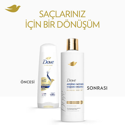 Dove Amino Serum Intensive Repair Shampoo 375 ml + Hair Care Conditioner 200 ml