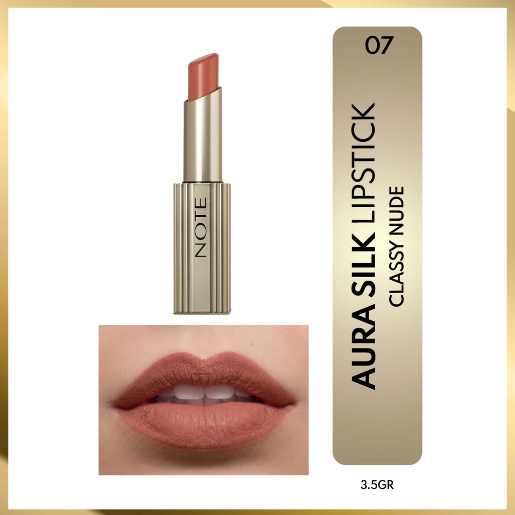 Note Aura Silk Lipstick Lipstick 07 Classy Nude