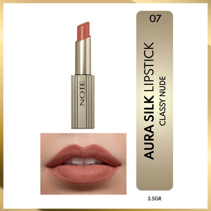Note Aura Silk Lipstick Lipstick 07 Classy Nude