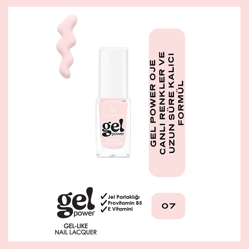 Golden Rose Power Gel Like Nail Nail Polish No: 08