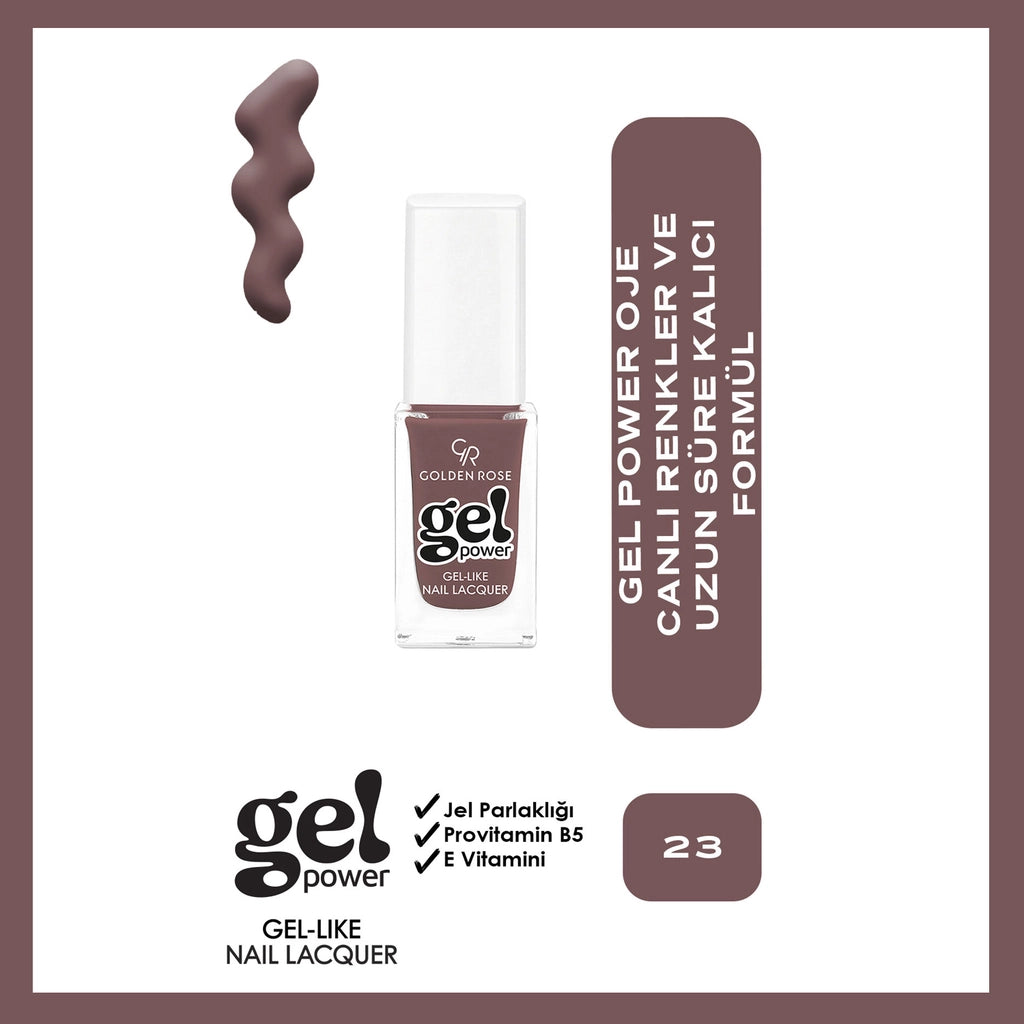 Golden Rose Power Gel Like Nail Nail Polish No: 08