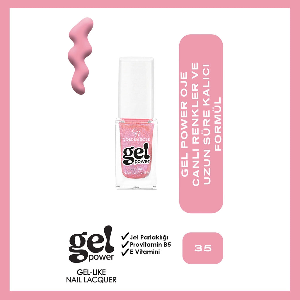 Golden Rose Power Gel Like Nail Nail Polish No: 43