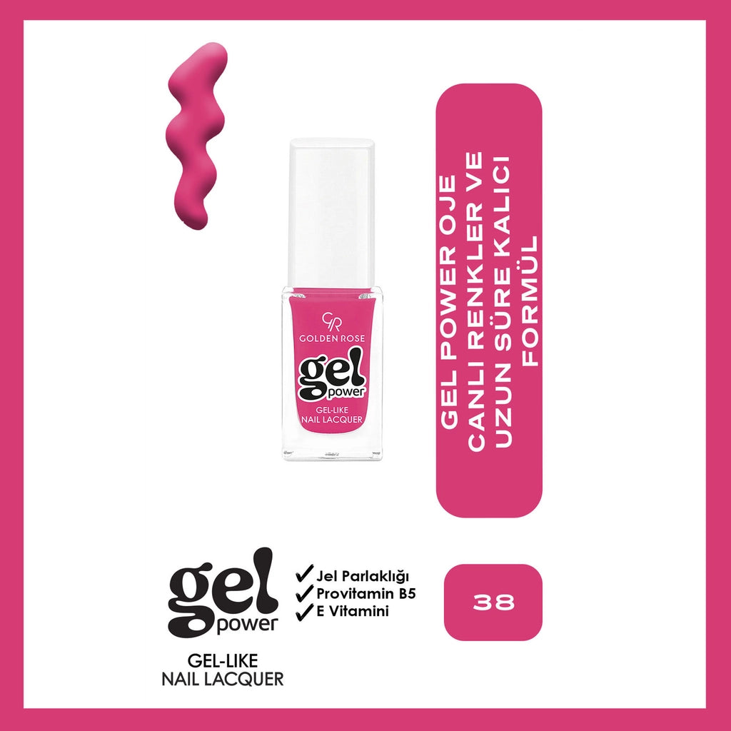 Golden Rose Power Gel Like Nail Nail Polish No: 09