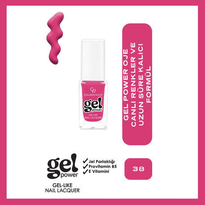 Golden Rose Power Gel Like Nail Nail Polish No: 09
