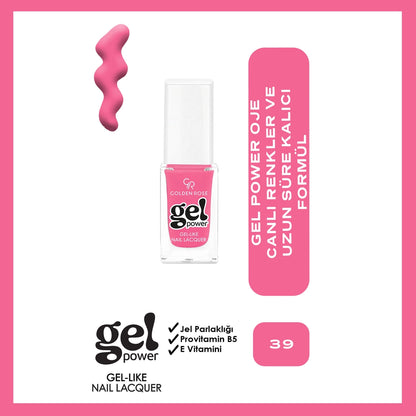 Golden Rose Power Gel Like Nail Nail Polish No: 09