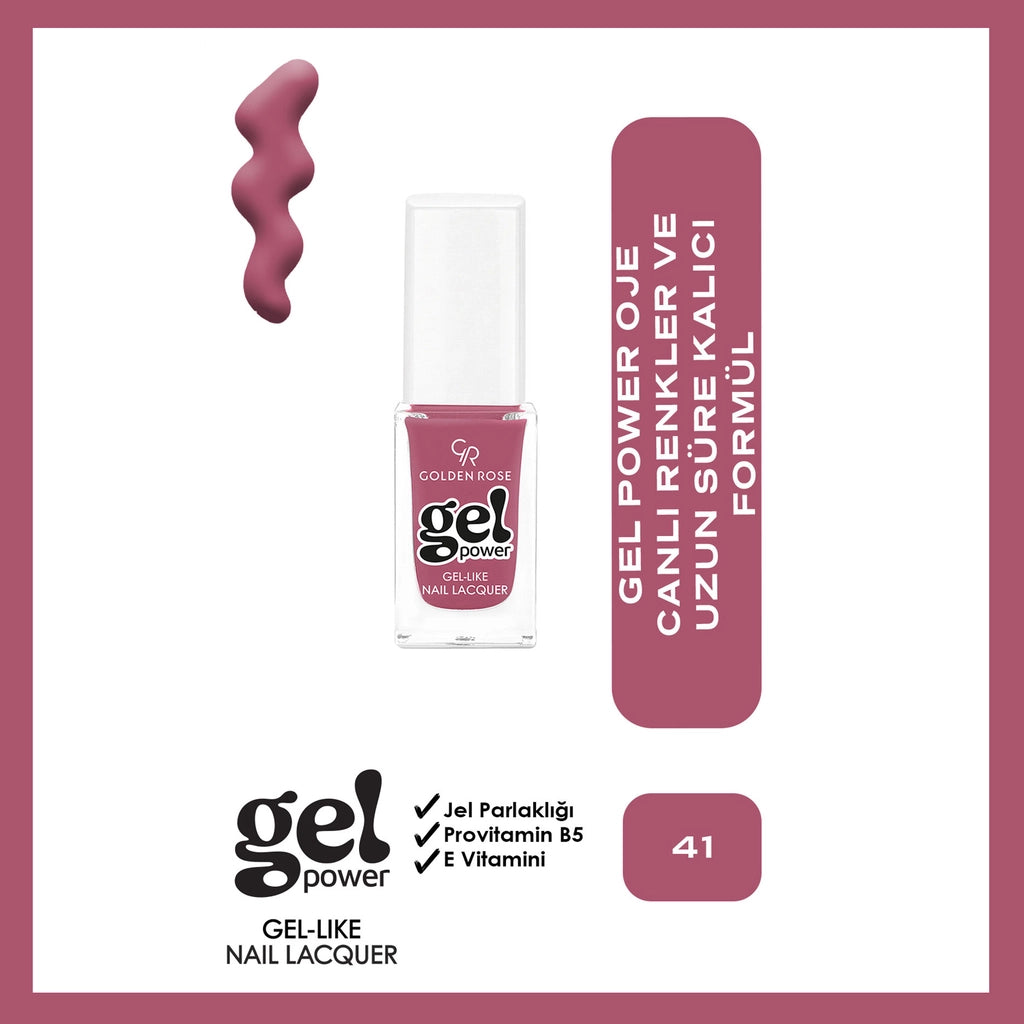 Golden Rose Power Gel Like Nail Nail Polish No: 08