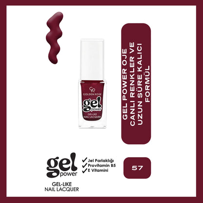 Golden Rose Power Gel Like Nail Nail Polish No: 07