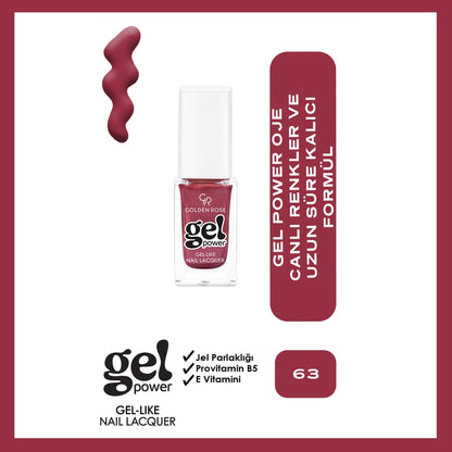 Golden Rose Power Gel Like Nail Nail Polish No: 72