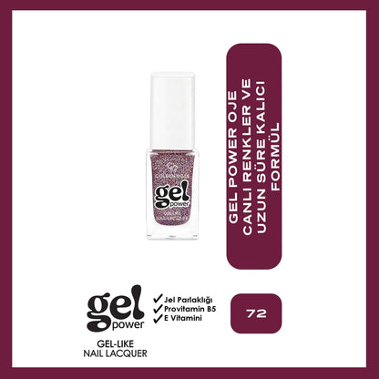 Golden Rose Power Gel Like Nail Nail Polish No: 72