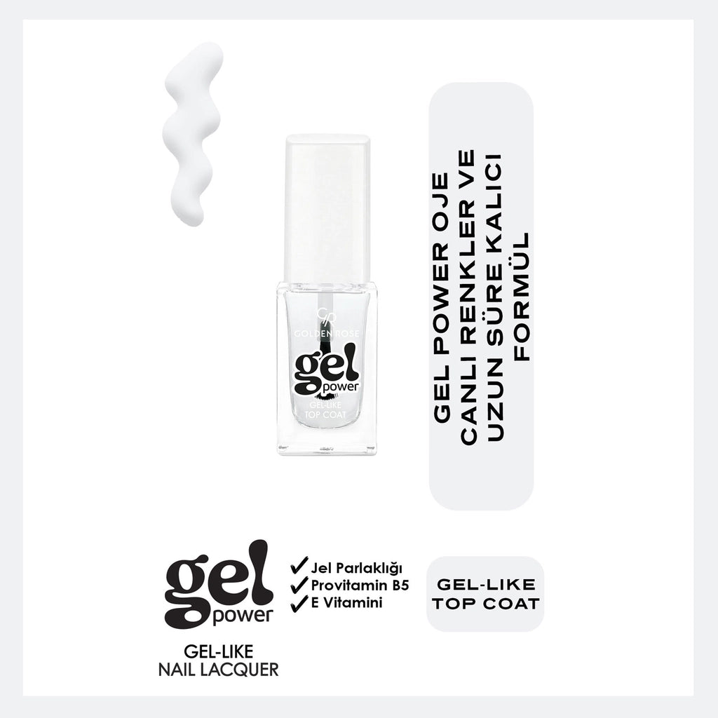 Golden Rose Power Gel Like Top Coat Gel