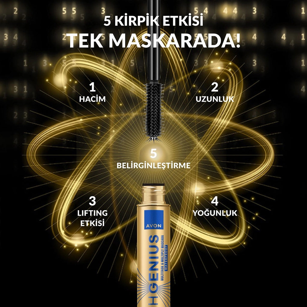 Avon Lash Genius Waterproof Mascara Blackest Black