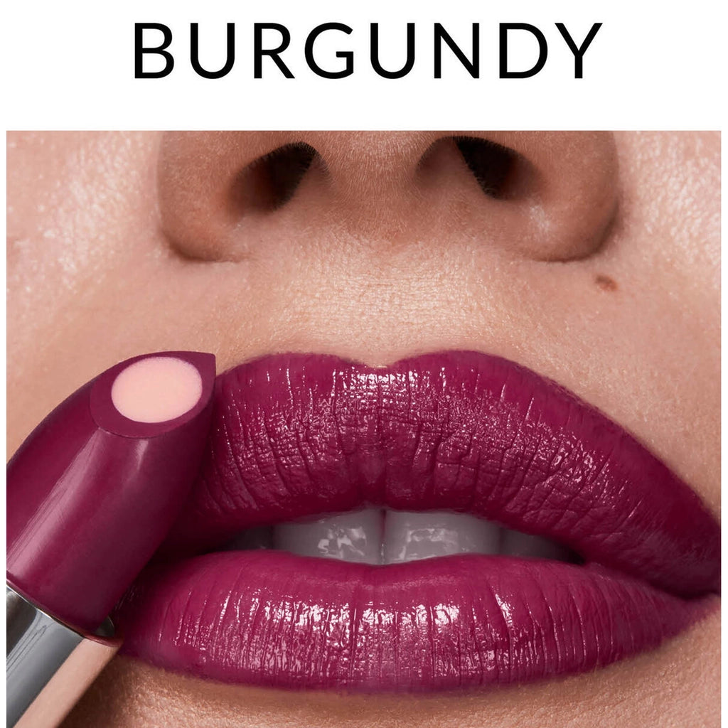 Avon Make Up +Care Hydramatic Shine Lipstick with Hyaluronic Acid Burgundy