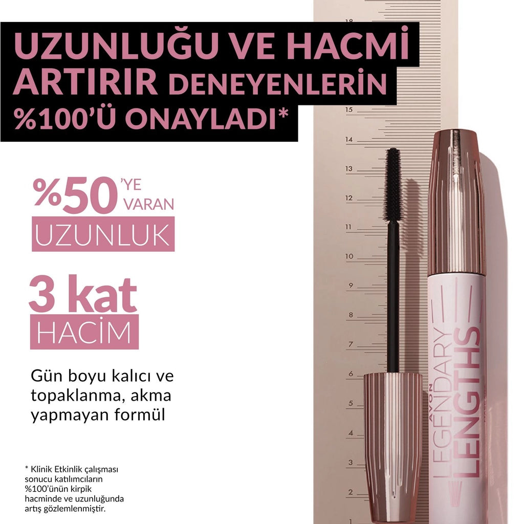 Avon Legendary Lengths Volume &amp; Length Mascara Blackest Black