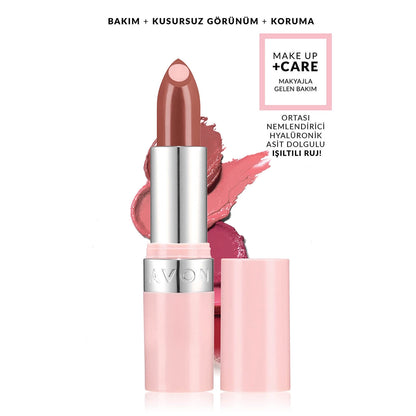 Avon Make Up +Care Hydramatic Shimmering Lipstick Bronze