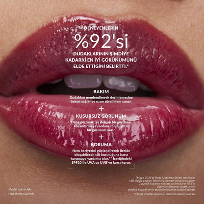 Avon Make Up +Care Peptide Containing Serum Gloss SPF20 Lip Gloss Berry Quench