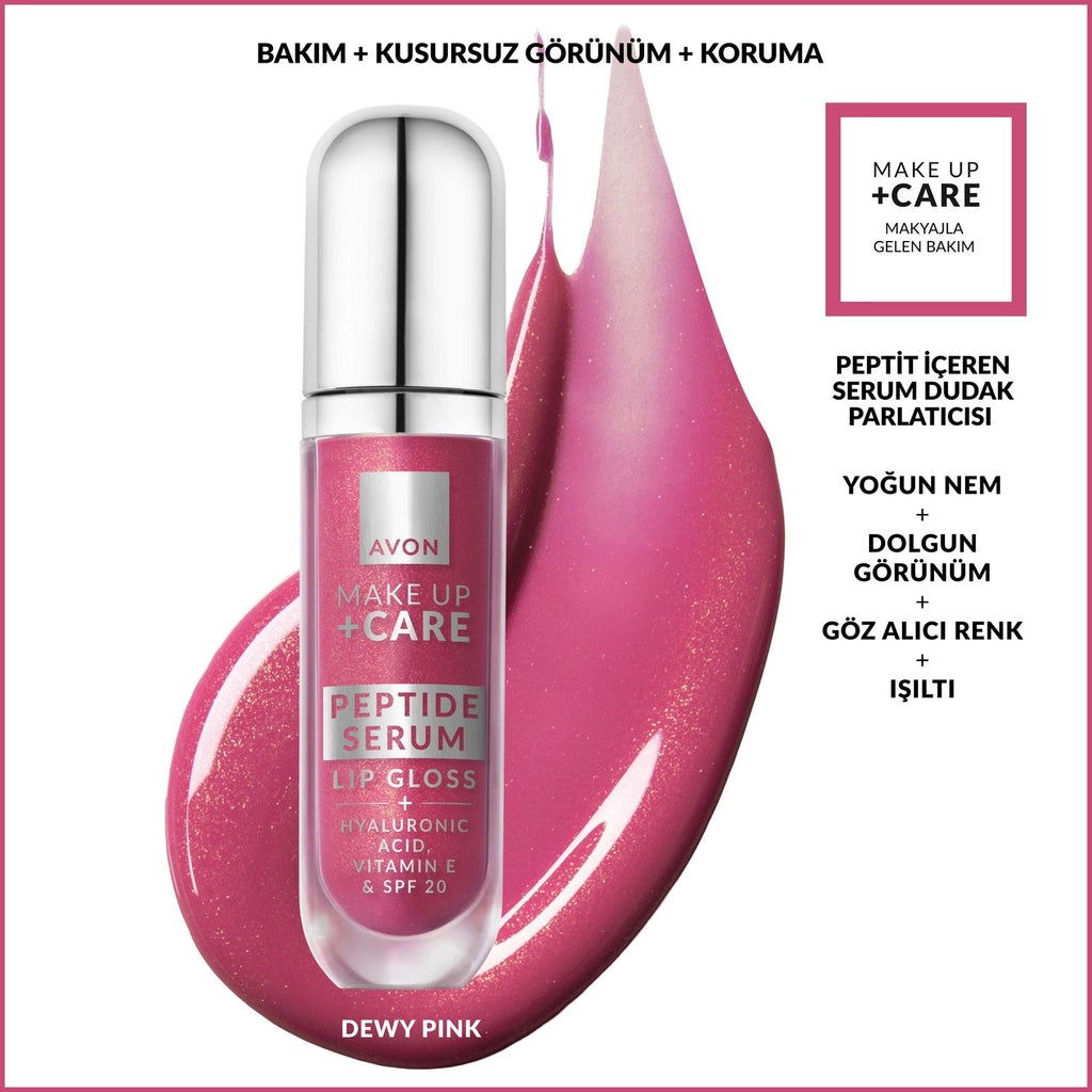 Avon Make Up +Care Peptide Containing Serum Gloss SPF20 Lip Gloss Berry Quench