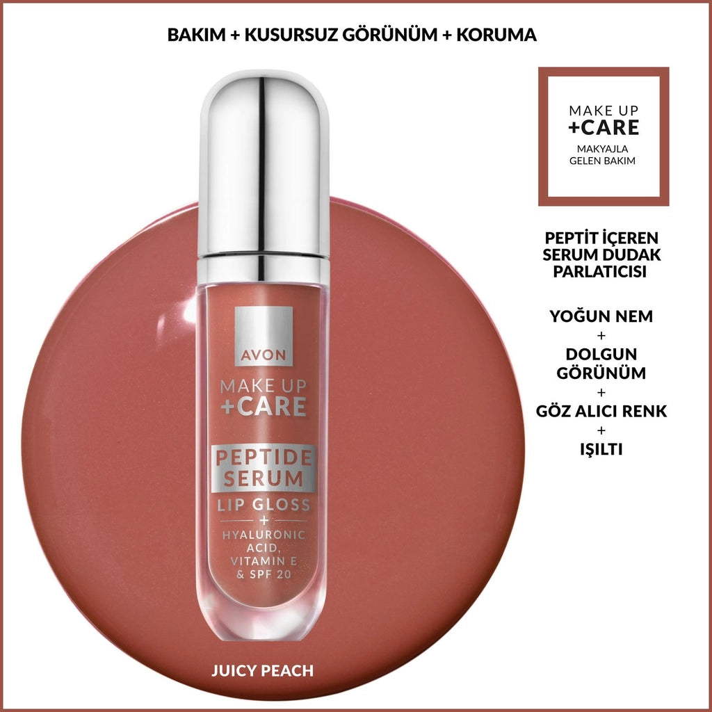 Avon Make Up +Care Peptide Containing Serum Gloss SPF20 Lip Gloss Berry Quench