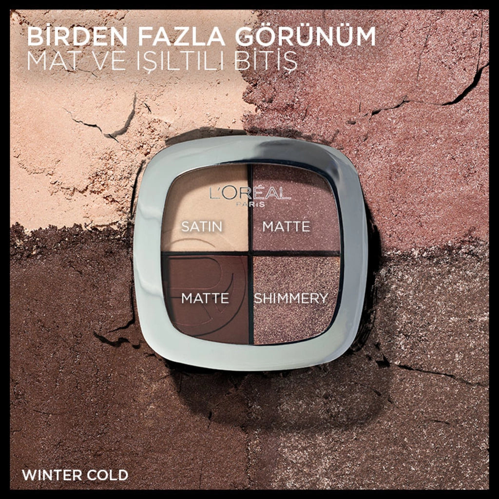 Loreal Paris Eye &amp; Cheek Quad Quad Eyeshadow and Cheek Palette 04 Winter Cold