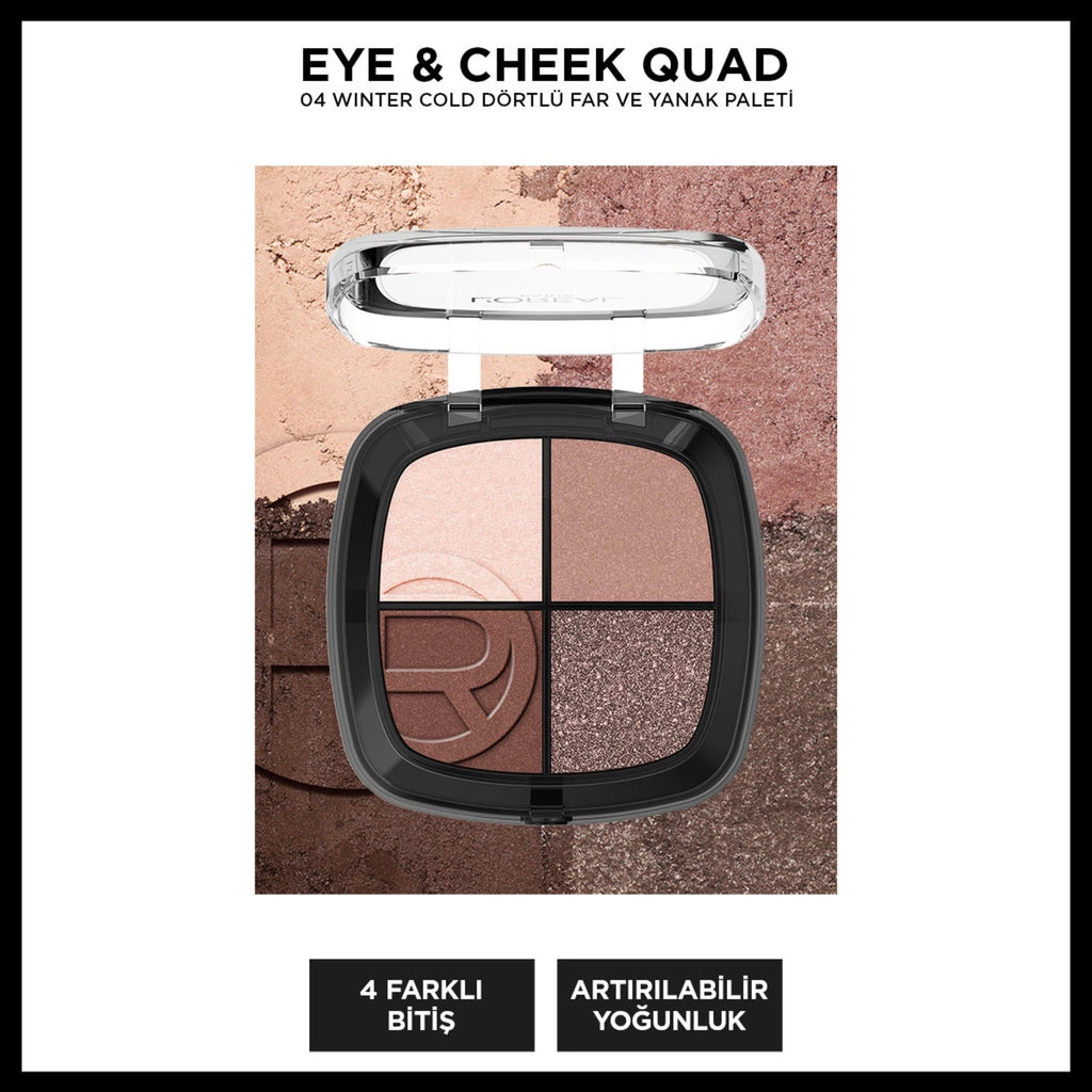 Loreal Paris Eye &amp; Cheek Quad Quad Eyeshadow and Cheek Palette 04 Winter Cold