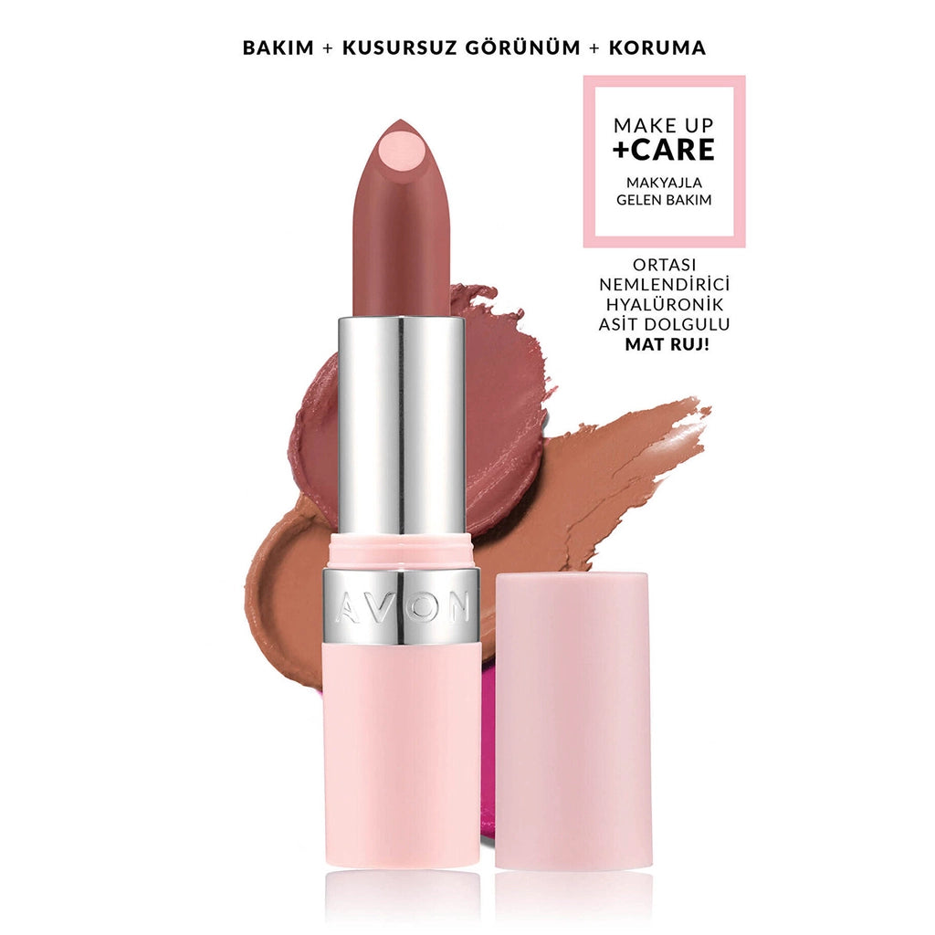 Avon Make Up +Care Hydramatic Matte Lipstick Siren Red
