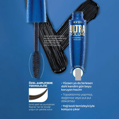 Avon Ultra Volume Waterproof Mascara Blackest Black