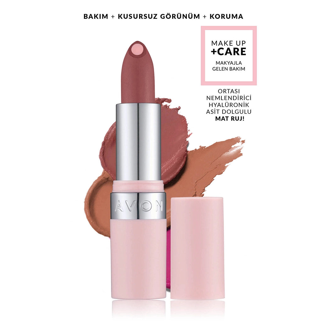 Avon Make Up +Care Hydramatic Matte Lipstick Siren Red