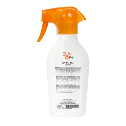 Sun Of+ Sunscreen Trigger Sun Face and Body Cream Spray 50SPF 250 ml