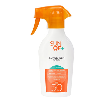 Sun Of+ Sunscreen Trigger Sun Face and Body Cream Spray 50SPF 250 ml