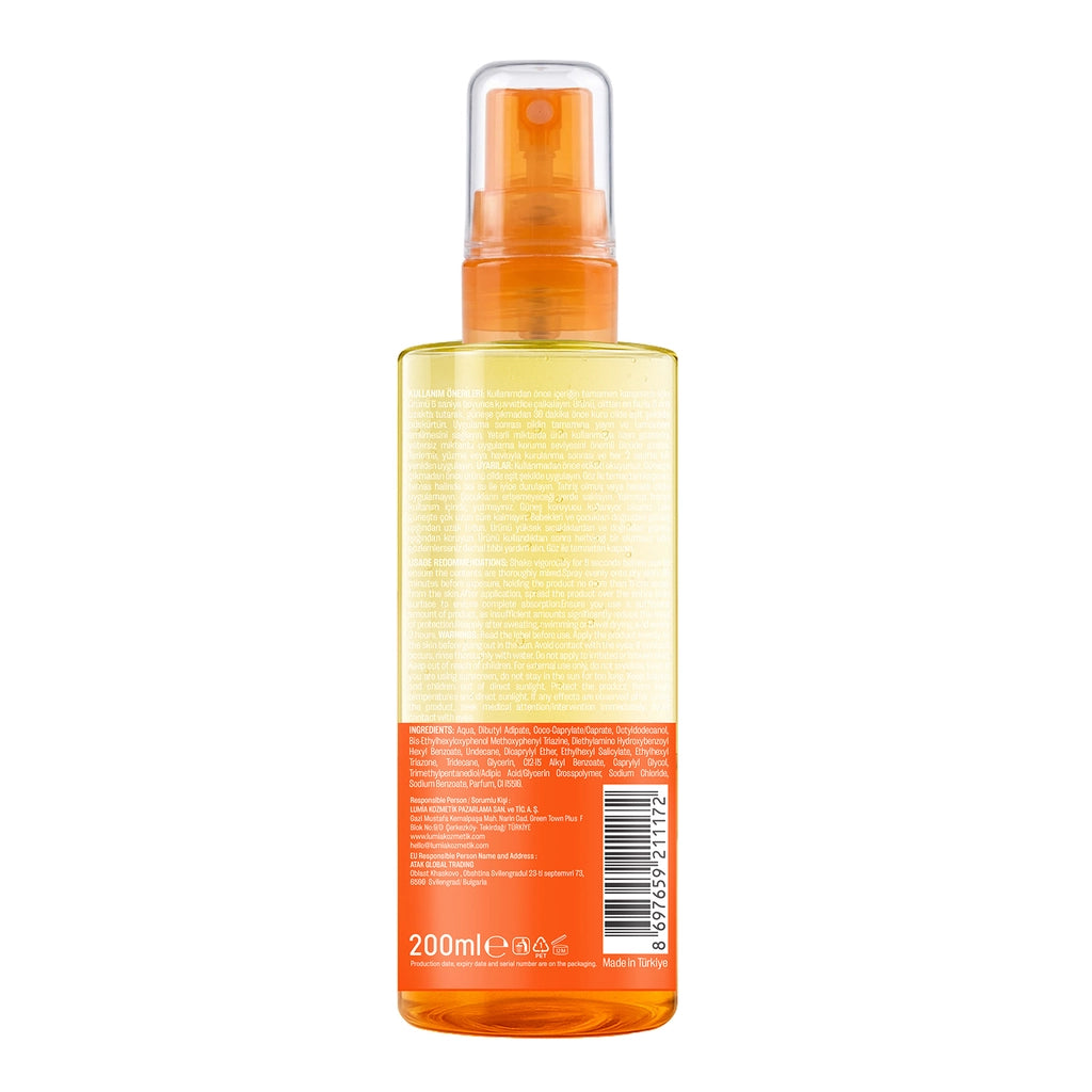 Sun Of+ Hydralotion Sunscreen Dual Phase Sun Face and Body Spray 50SPF 200 ml